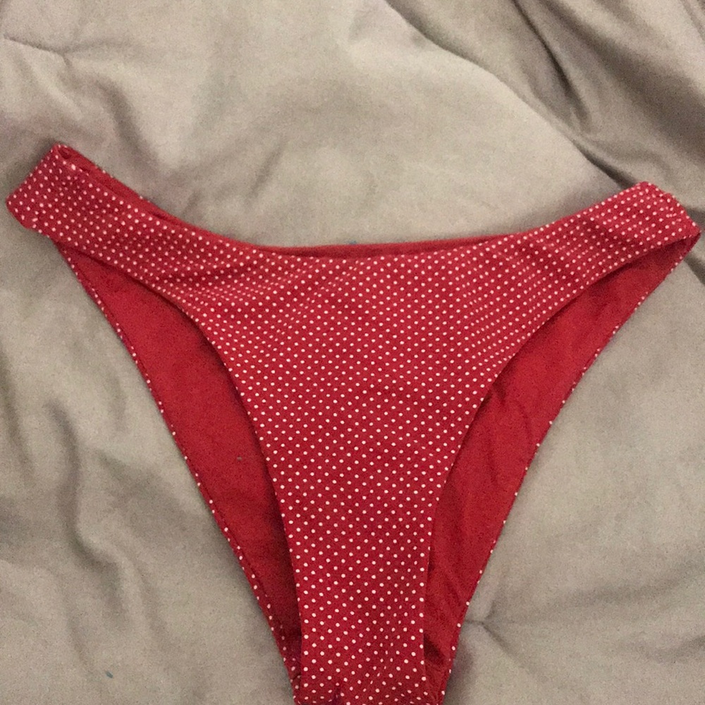 Roxy polka dot bikini bottom